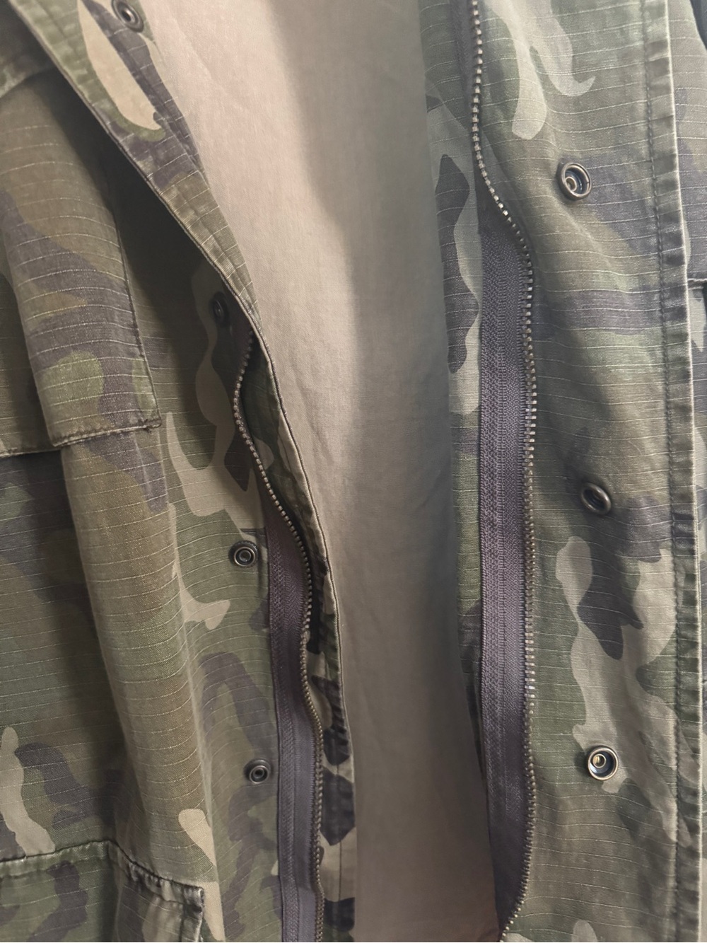 Billabong Camo M-65 Military Field Jacket XL Utility Cargo Oversized Streetwear - Picture 15 of 16
